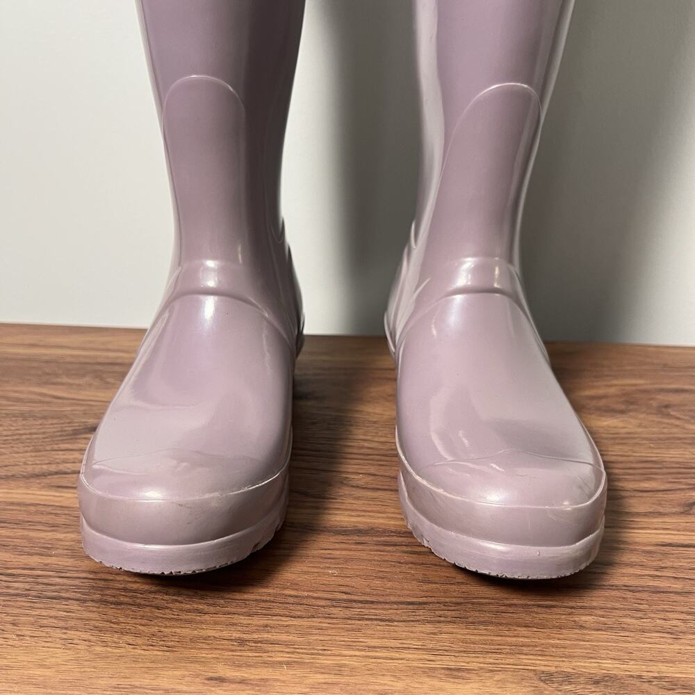 Hunter Original Tall Gloss Rain Boots Womens 7 Purple Violet Lavender Waterproof - Picture 6 of 15
